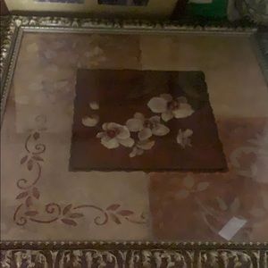 Framed poppy picture